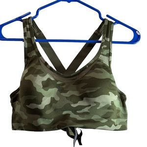 PINK Sport sports bra in camouflage print size L